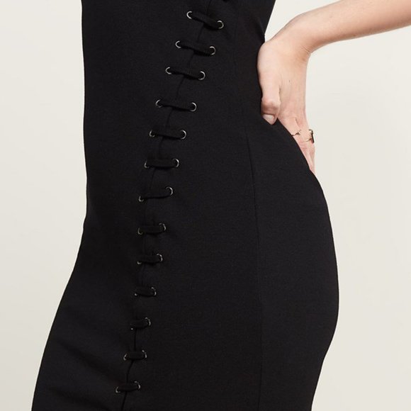 DYNAMITE Bodycon Lace Up Dress BNWT! Sz XS - Picture 4 of 5